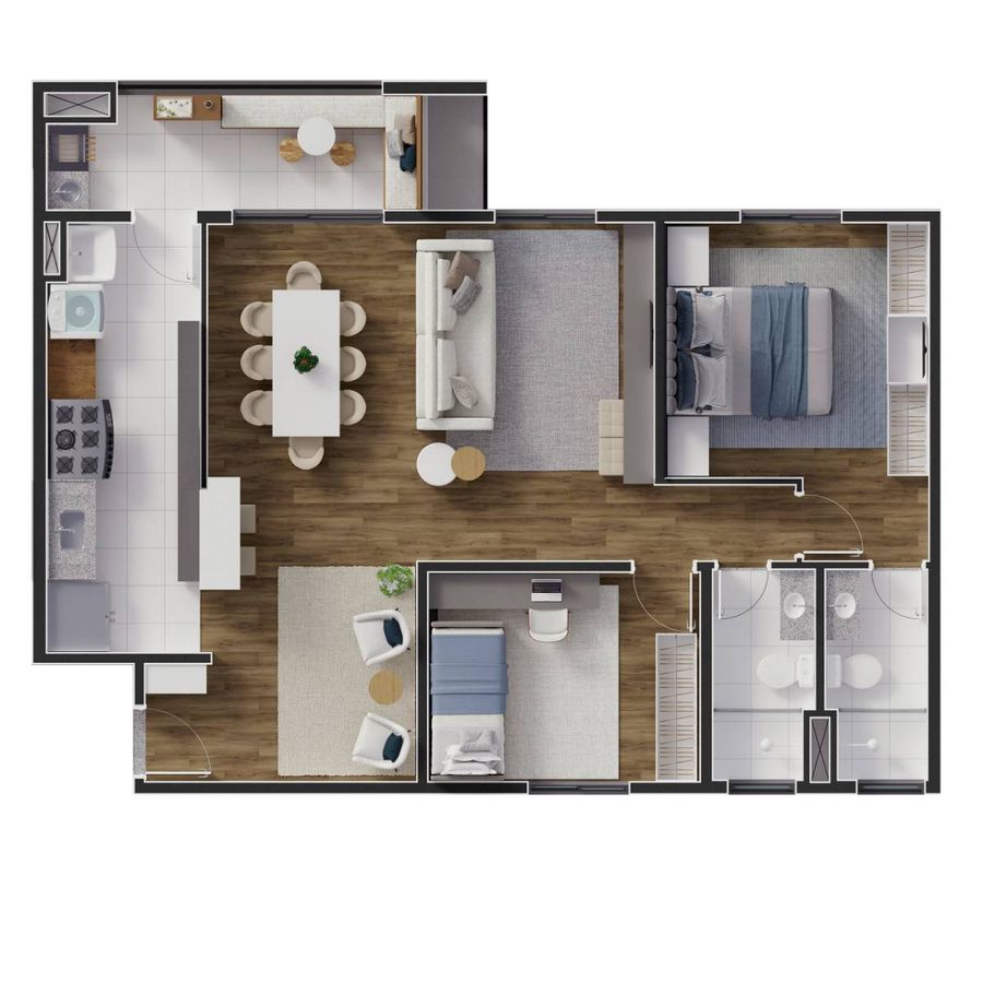 Hm maxi santa bárbara construtora hm construção 82 metros 02