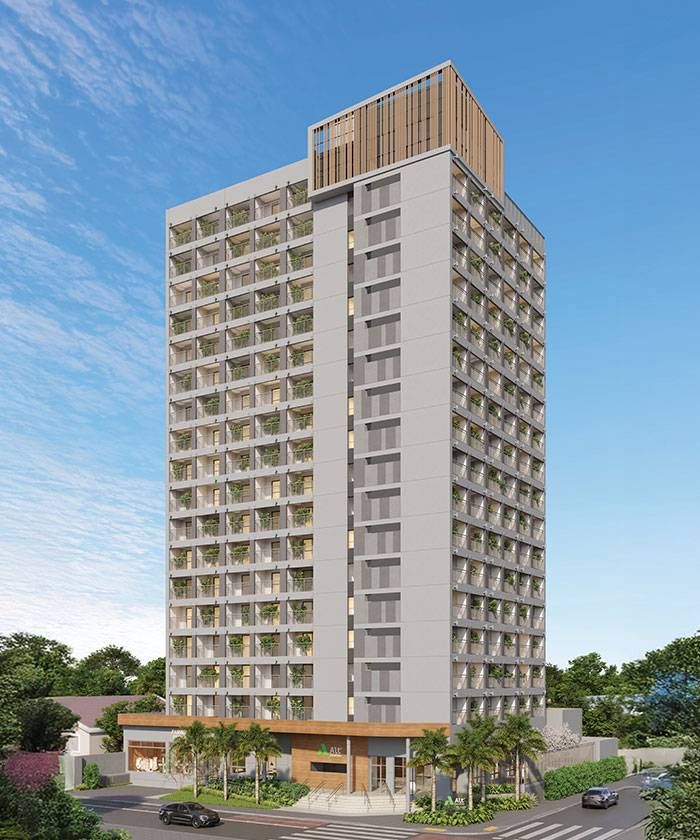 Alt studios by eztec construtora eztec construção 28 metros 