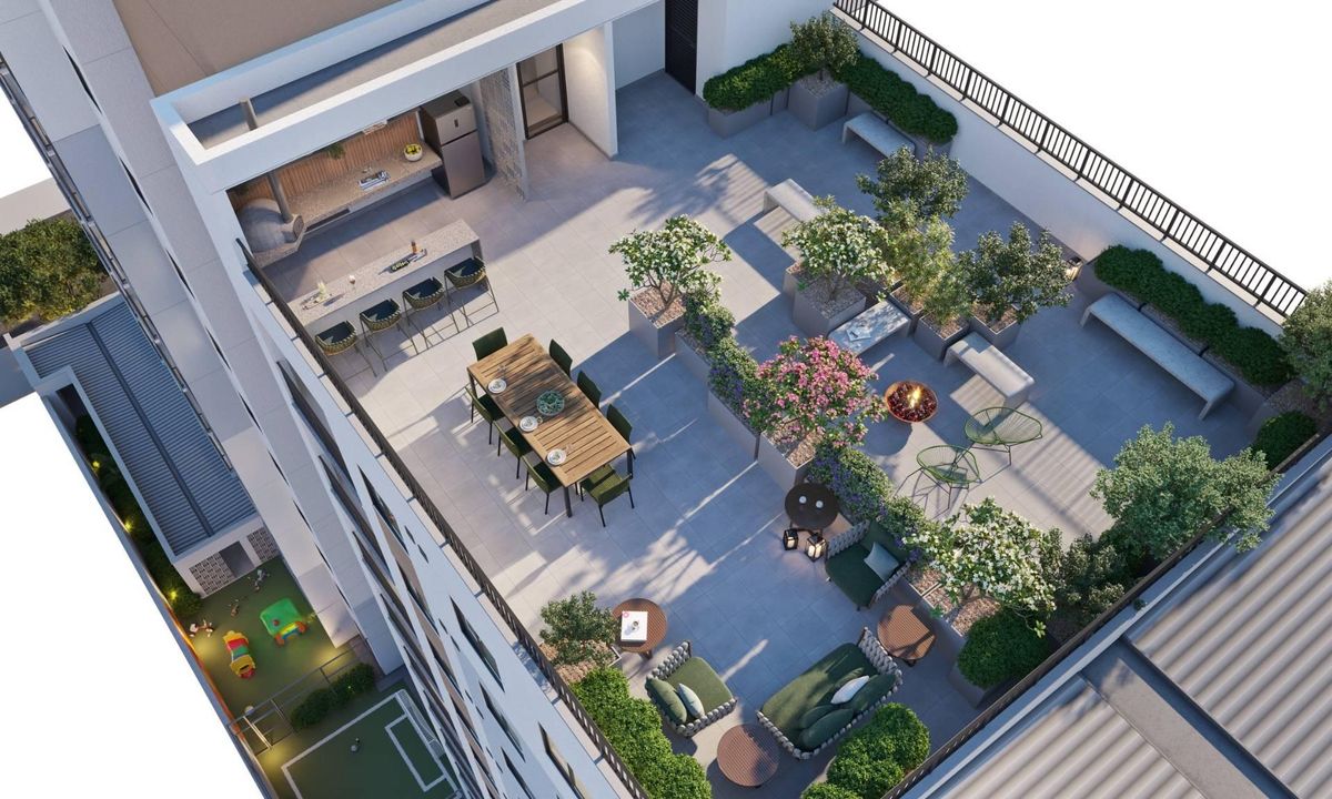 Ipanema 212 construtora pazza construção 36 metros 02 dormit