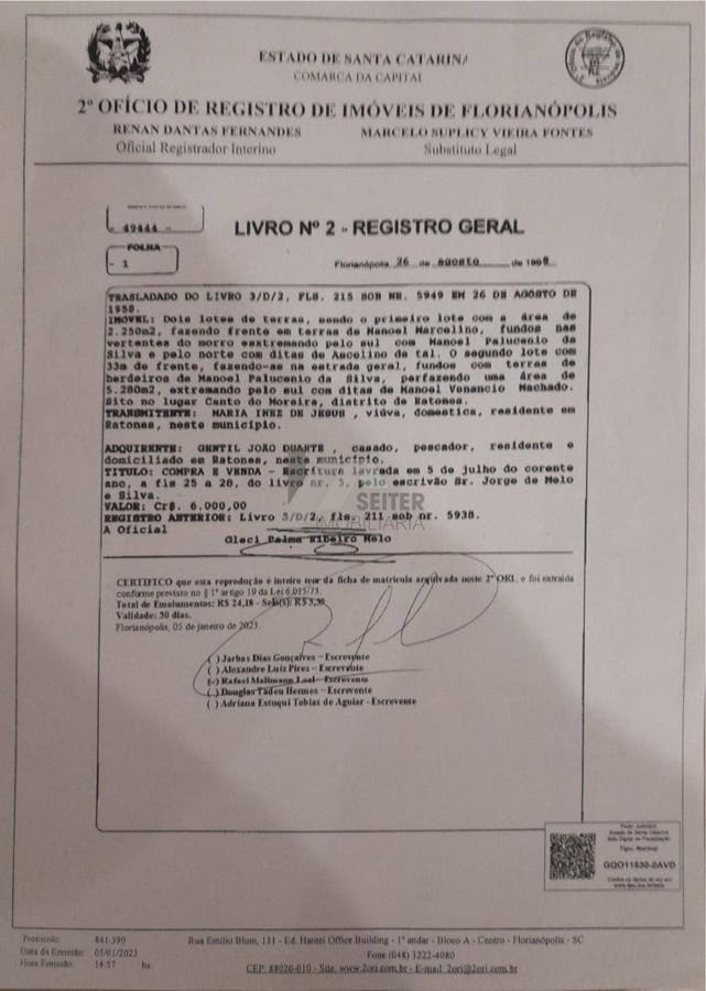 Terreno a venda em Florianópolis