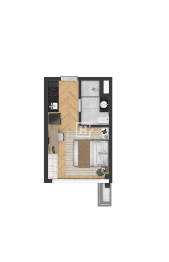 Flat/Loft/Estúdio com 1 quarto à Venda, Santo Amaro - São Paulo