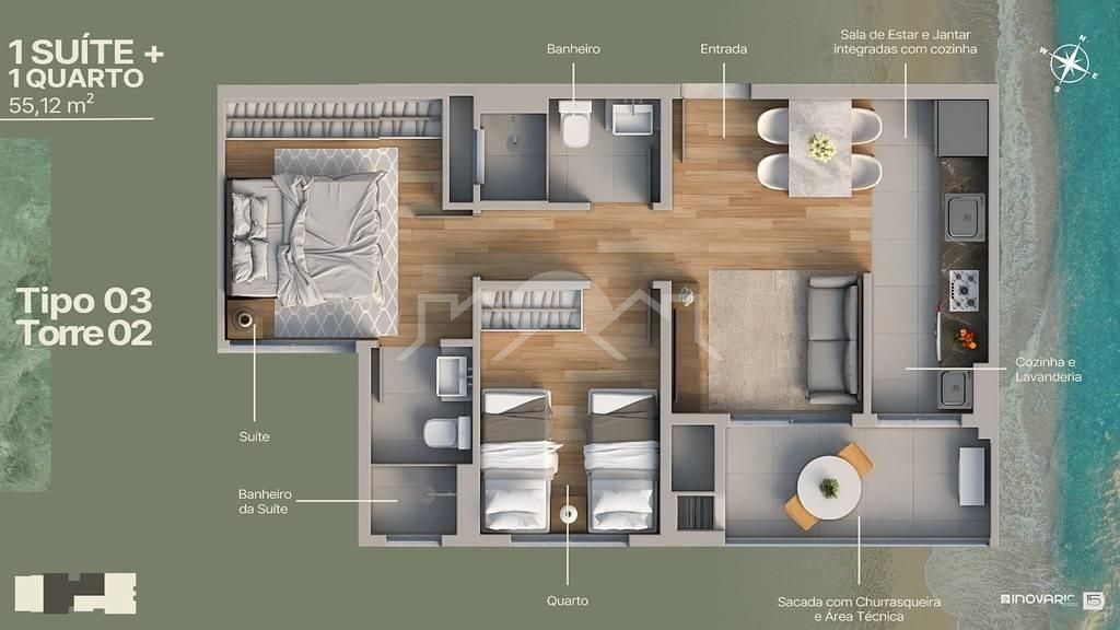 Apartamento, 2 quartos, 53 m² - Foto 18