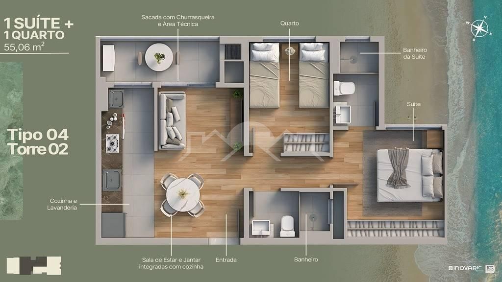 Apartamento, 2 quartos, 53 m² - Foto 19