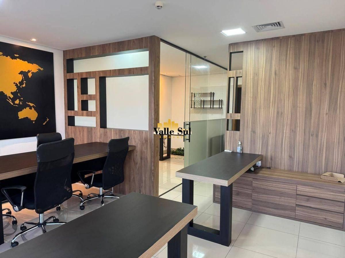 Sala Comercial Totalmente Mobiliada no Navarro Building | Sala de Reunião Privativa, Copa e Climatizada - Av. José Munia - Salas Comerciais em Vila São José, São José do Rio Preto - para locação - Imobiliária valle sul ltda