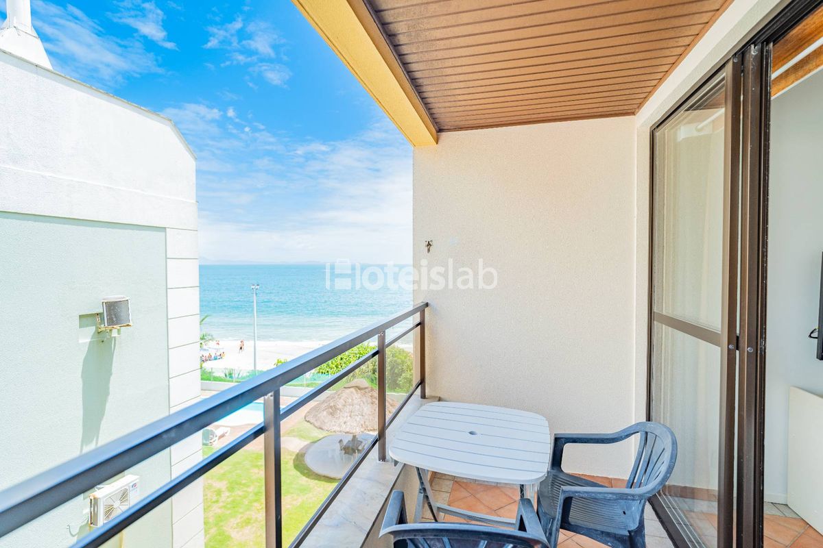 Lindo apartamento de um quarto com vista para o mar em Canasvieiras