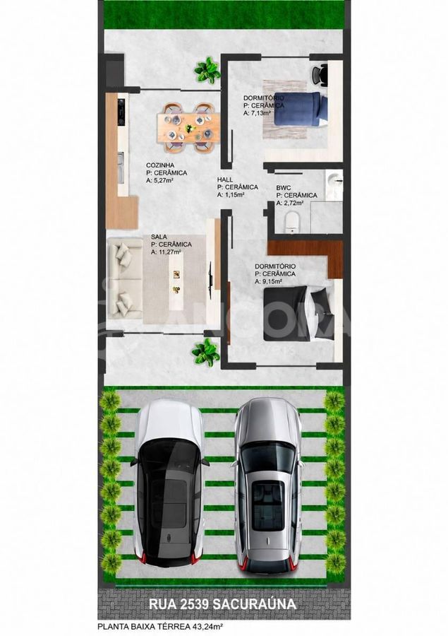 Casa, 2 quartos, 43 m² - Foto 18