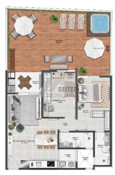 Apartamento Garden Recanto dos Corais 213