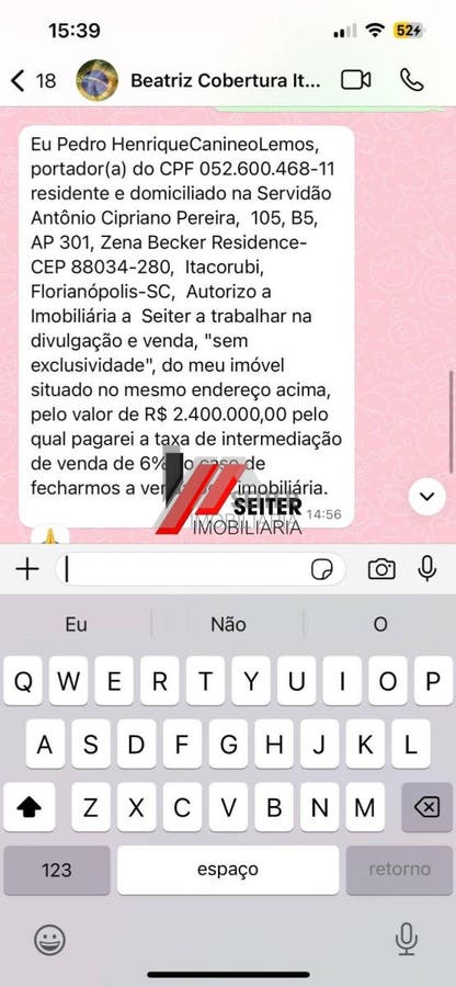 Cobertura à venda itacorubi Florianópolis
