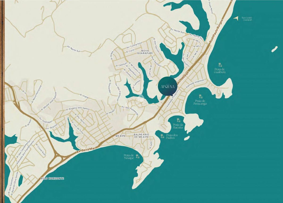 Edifício Apoena Apartamentos em Enseada Azul, Guarapari