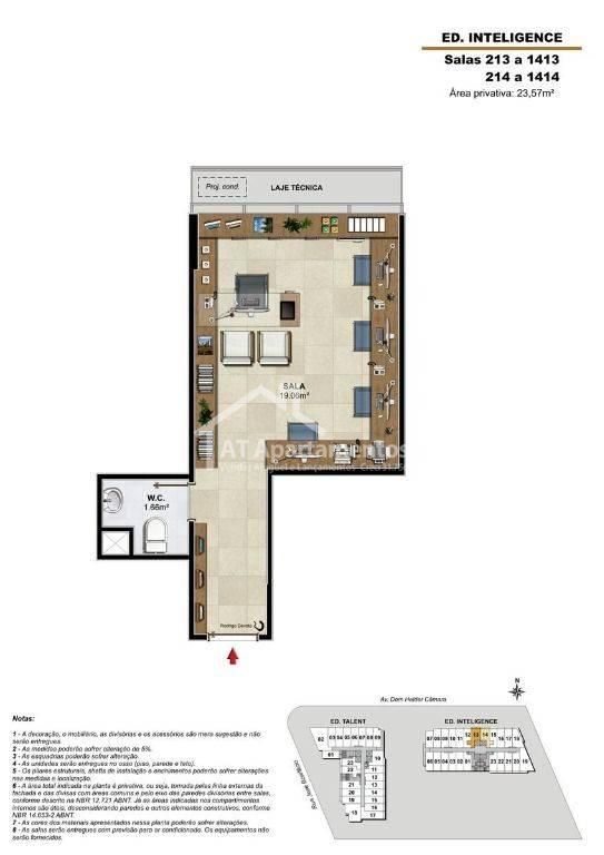 Sala à venda, 22 m² por R$ 127.000,00 - Cachambi - Rio de Janeiro/RJ - AT Apartamentos - AT Apartamentos Venda e Administração de Imoveis Residenciais e Comerciais RJ - 16