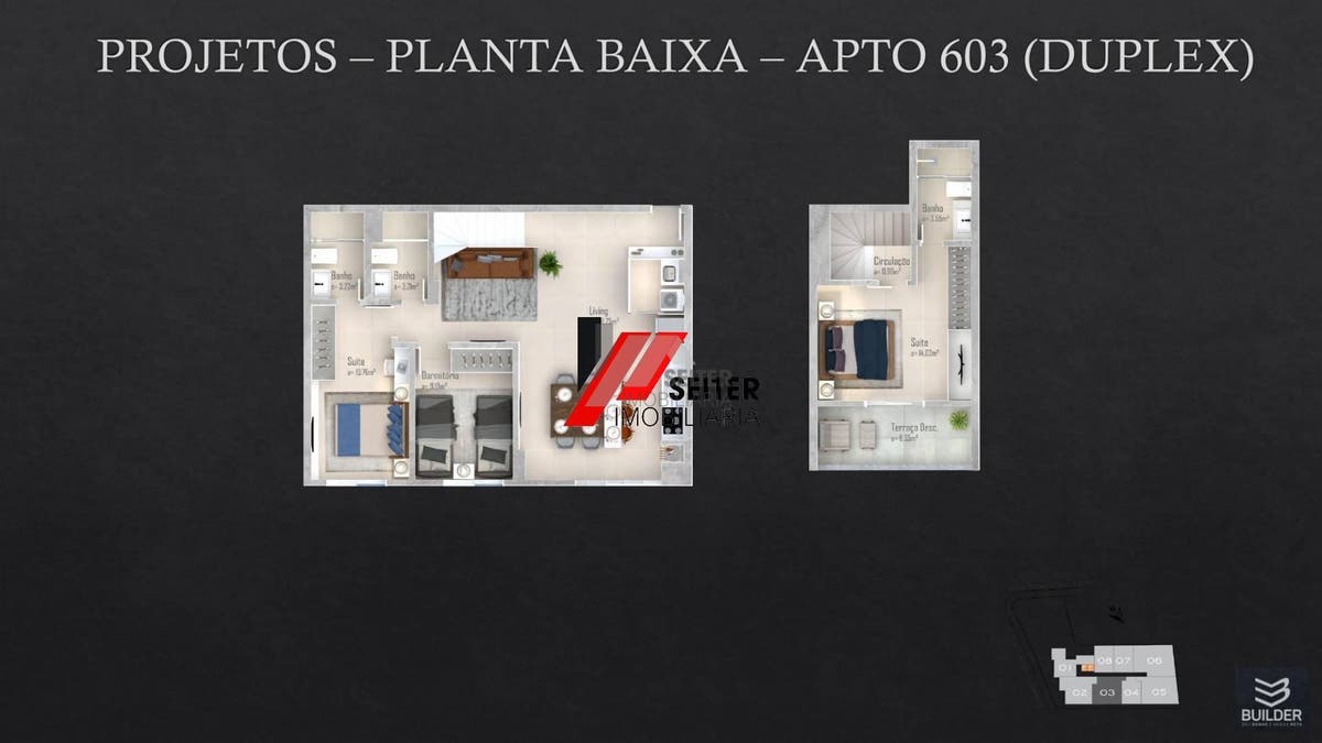 Cobertura duplex de 3 dormitorios a venda no bairro Trindade