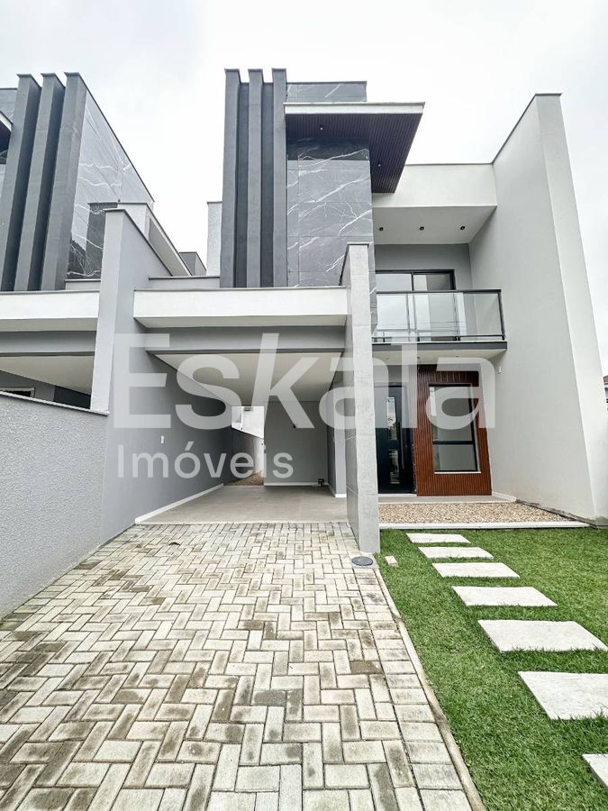 Casa geminada com 02 dormitórios + 01 suíte com close são luís - jaraguá do sul