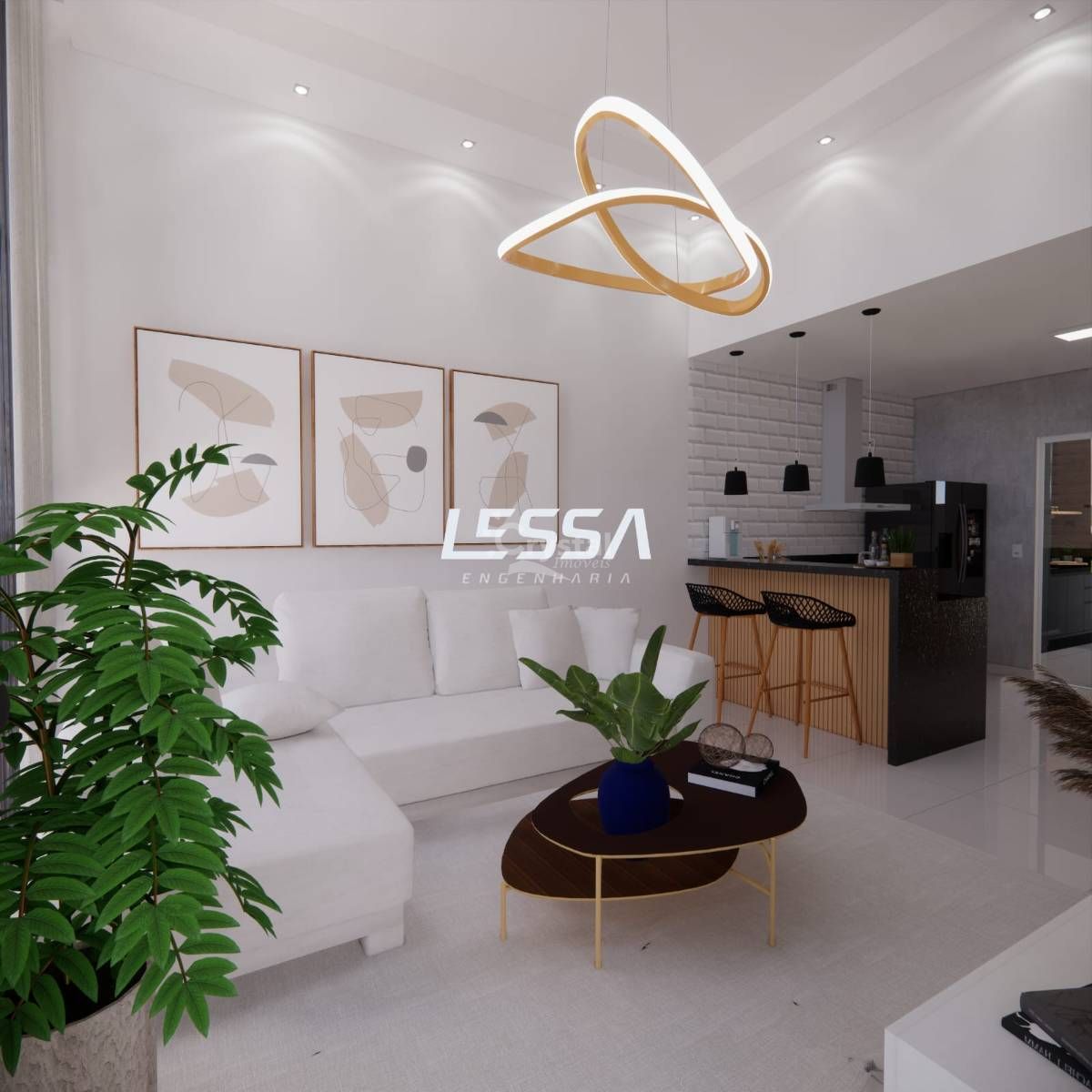 Casa na planta com 2 quartos e área gourmet à venda em Jardim Dona Laura - Avaré. Foto 2