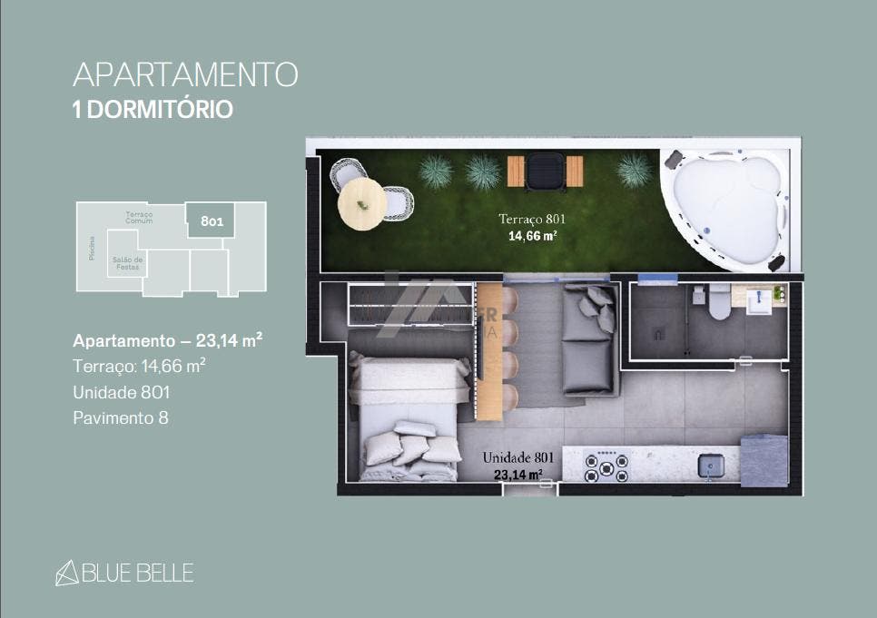 Studio para Venda na Praia dos Ingleses
