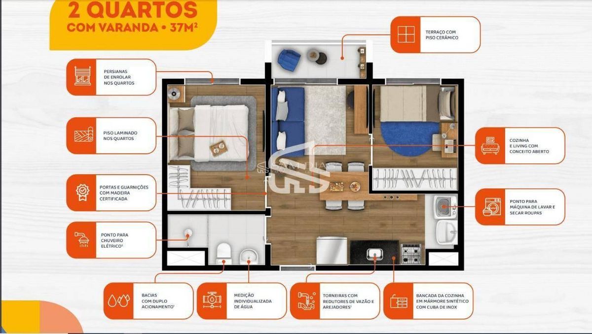 Apartamento, 1 quarto, 27 m² - Foto 19