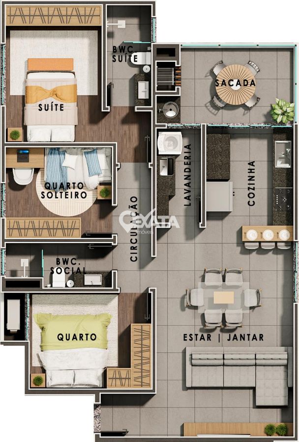 Apartamento, 3 quartos - Foto 61