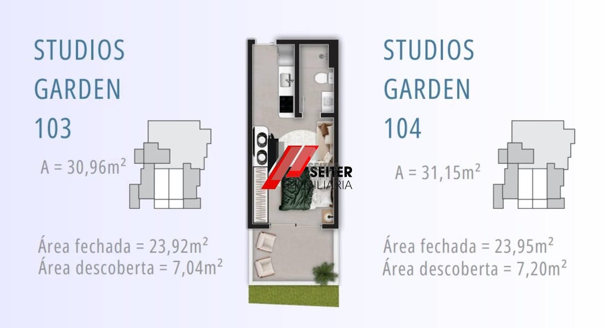 Studio Novo com 31M2 à Venda - Trindade - Florianópolis