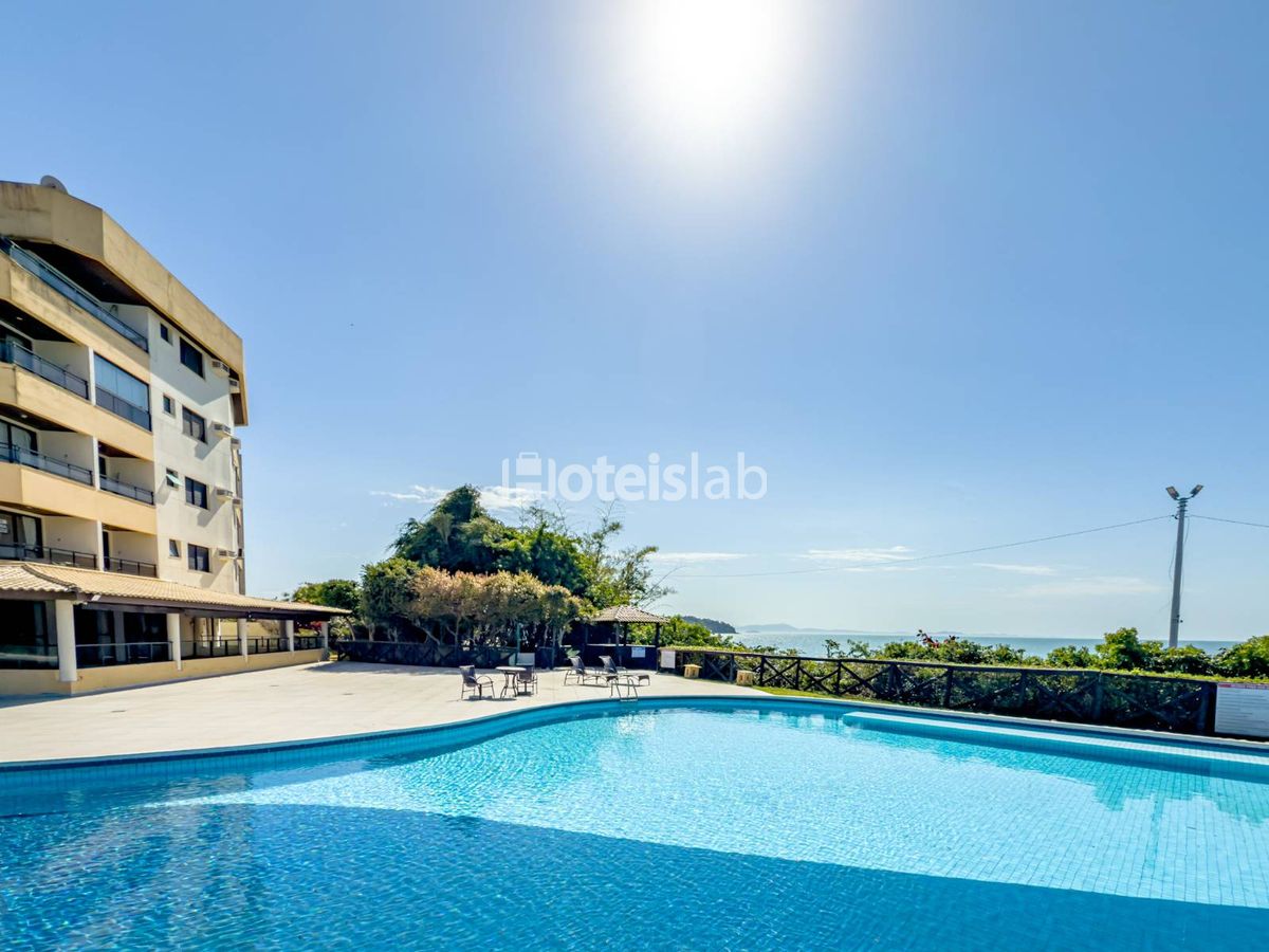 Lindo apartamento de um quarto com vista para o mar em Canasvieiras