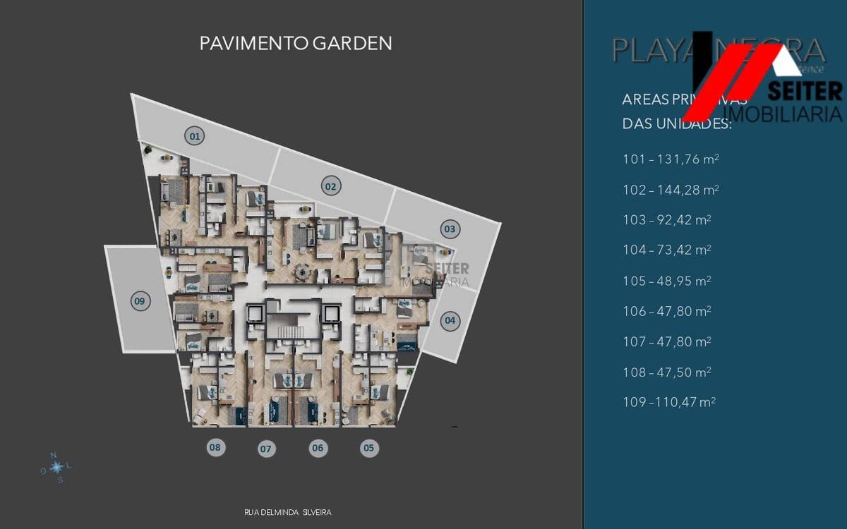 Apartamento a preço de custo de 96,76 M² de area privativa a venda no bairro agronomica