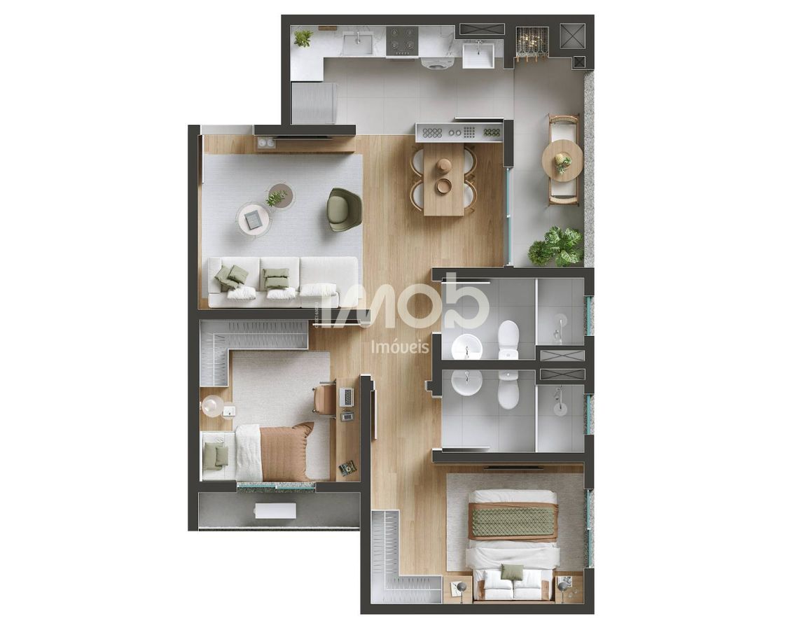 Apartamento, 2 quartos, 60 m² - Foto 17