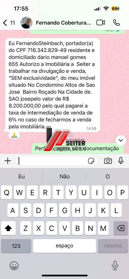 Casa de 5 suítes Alto Padrão à Venda condomínio Altos de São José no Roçado