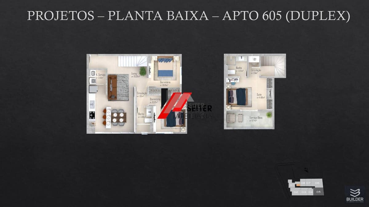 Cobertura duplex de 3 dormitorios a venda no bairro Trindade