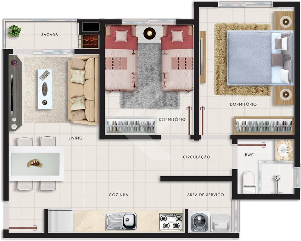 Apartamento, 2 quartos, 48 m² - Foto 26