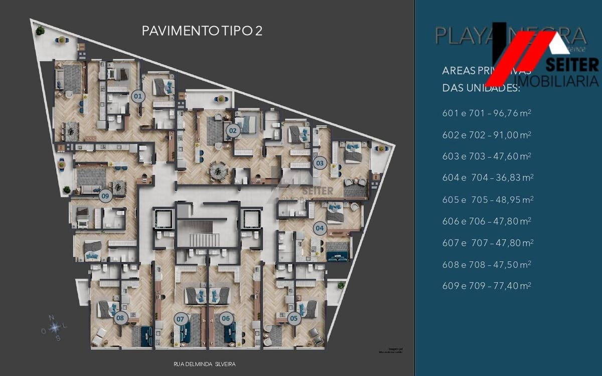 Apartamento a preço de custo de 96,76 M² de area privativa a venda no bairro agronomica