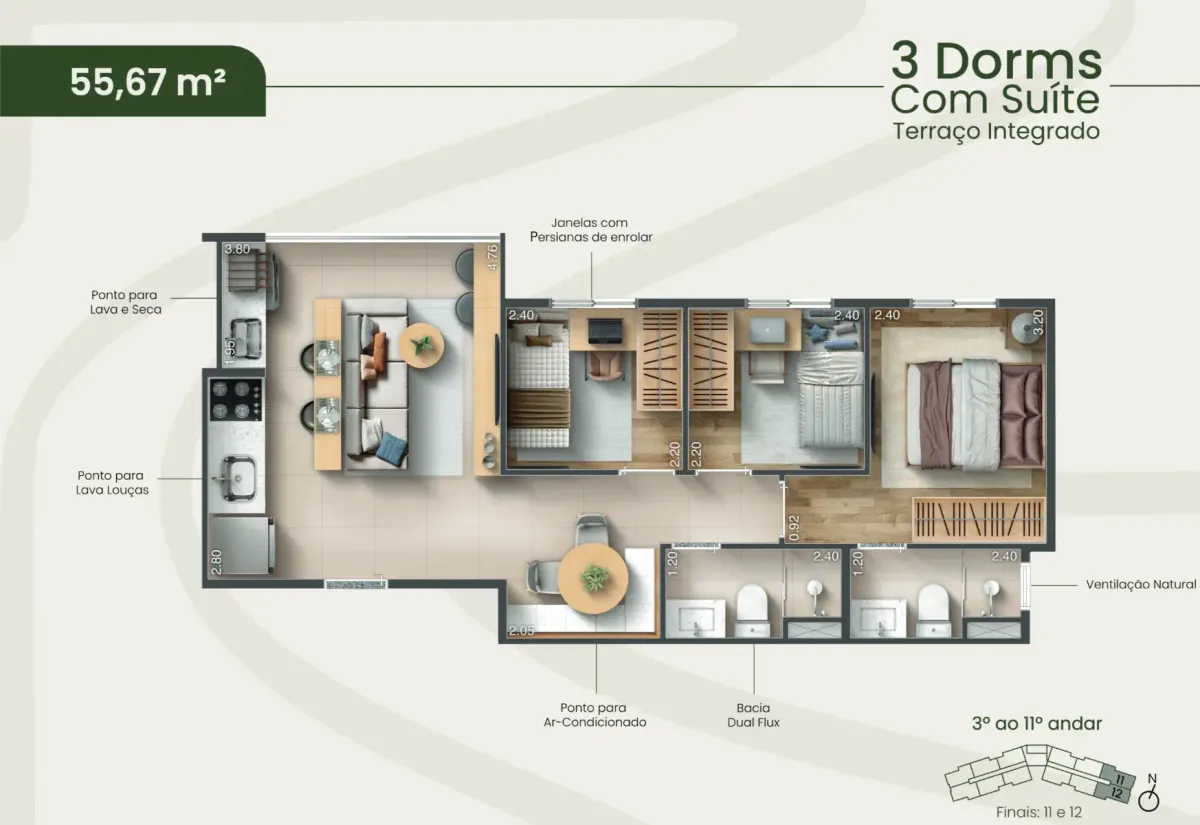 Morada parque tiquatira construtora swa lançamento 55 metros