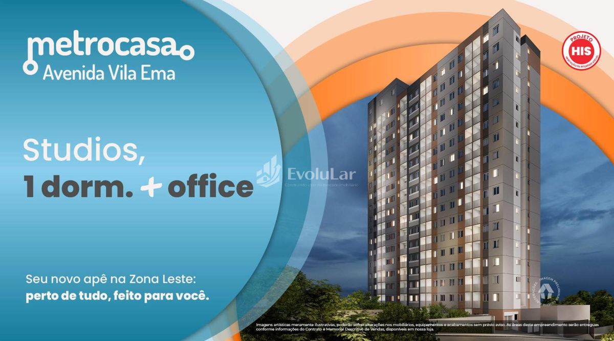 Apartamento com 1 quarto, Vila Ema - São Paulo