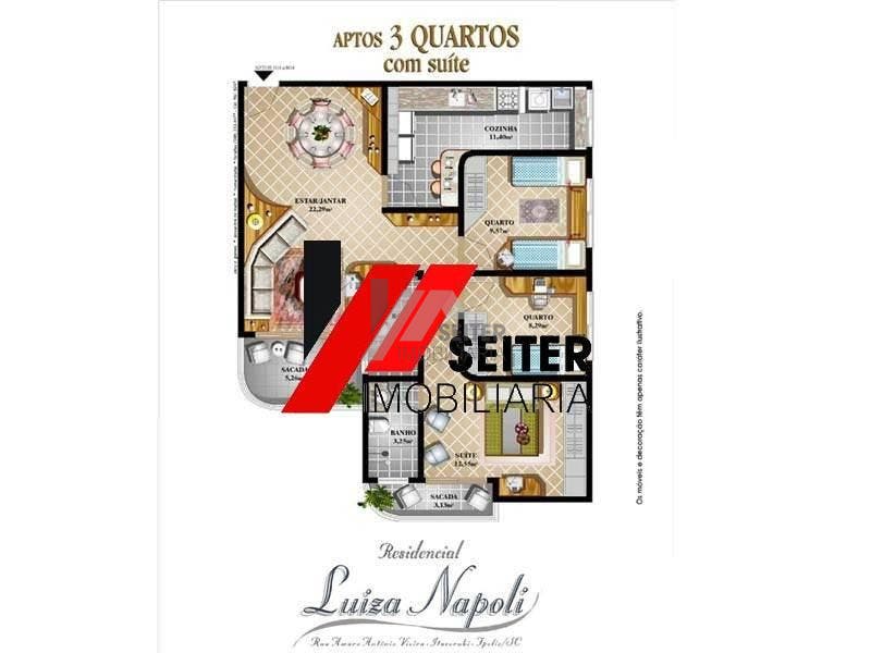 Apartamento á venda no bairro Itacorubi em Florianópolis