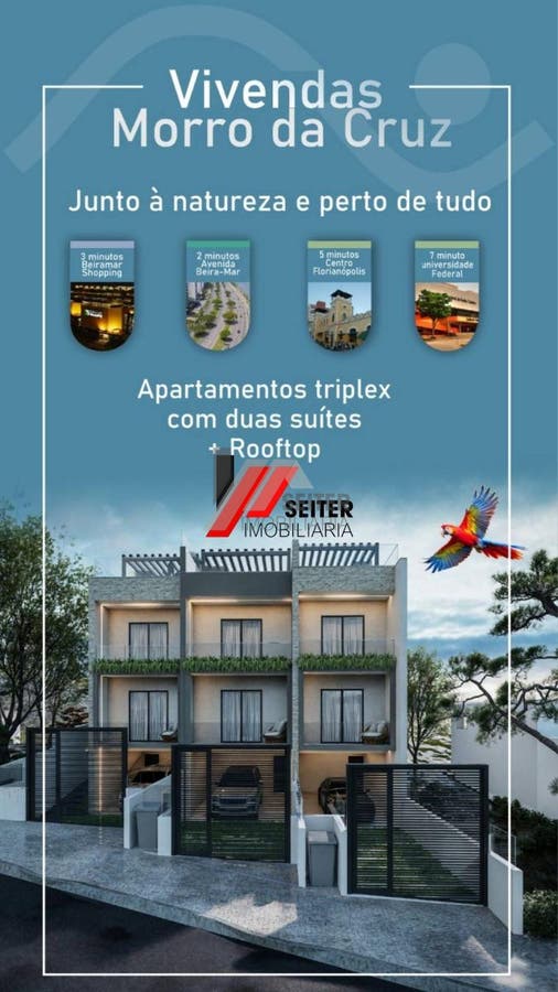 Casa de 2 suites a venda Morro da Cruz Avenida do Antao Florianopolis