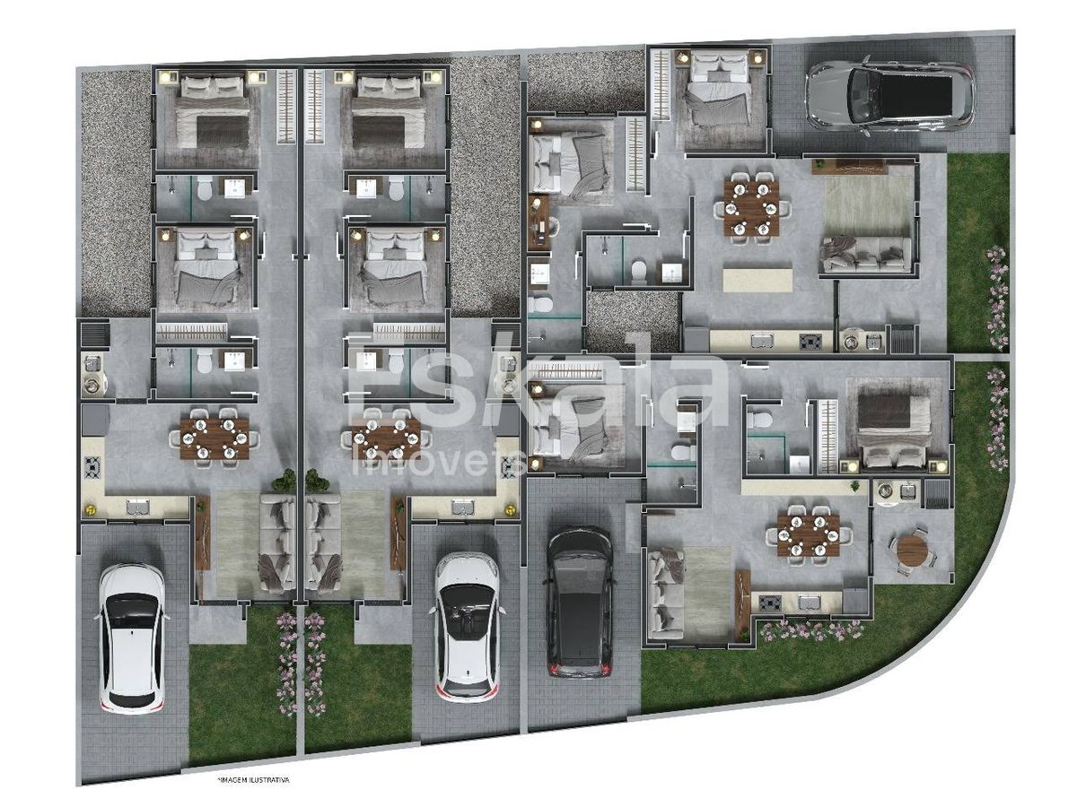 Casa Geminada com 1 Suite + 01 Dormitórios Jaraguá 99 - Jaraguá do Sul