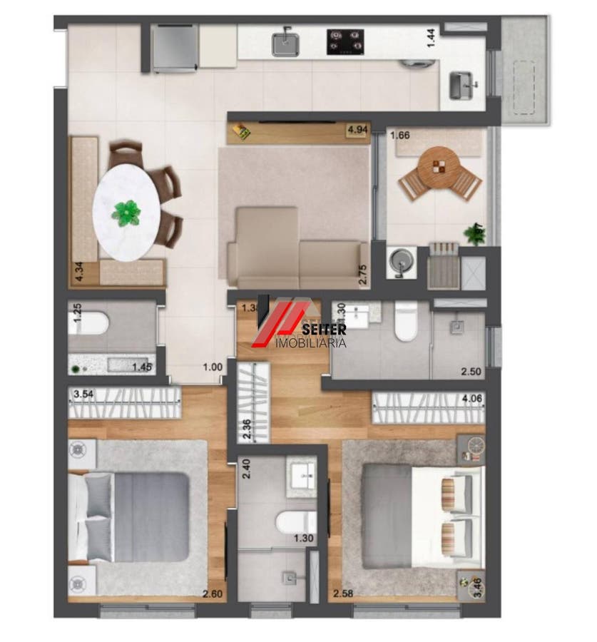 Apartamento a Venda no Bairro Saco Grande em Florianópolis
