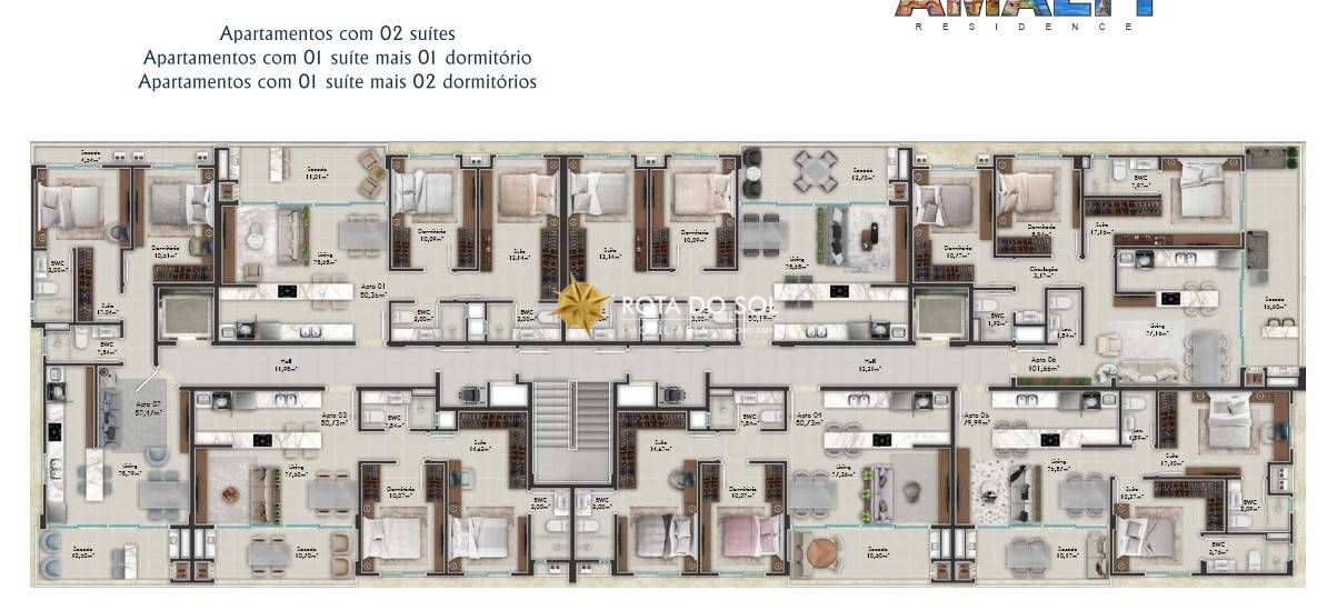 Amalfi Residence Apartamento 3 Quartos à Venda Praia Bombas Bombinhas SC - 19