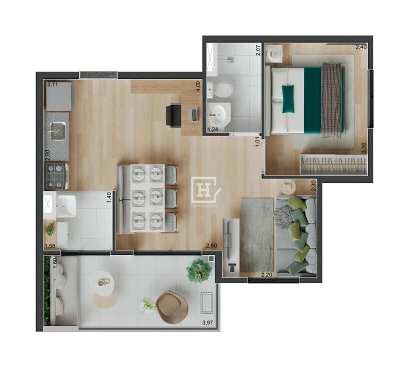 Apartamento com 2 quartos à Venda, Vila Olímpia - São Paulo