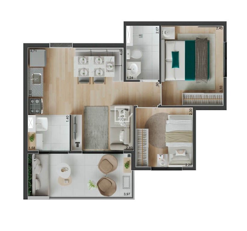 Apartamento com 2 quartos à Venda, Vila Olímpia - São Paulo
