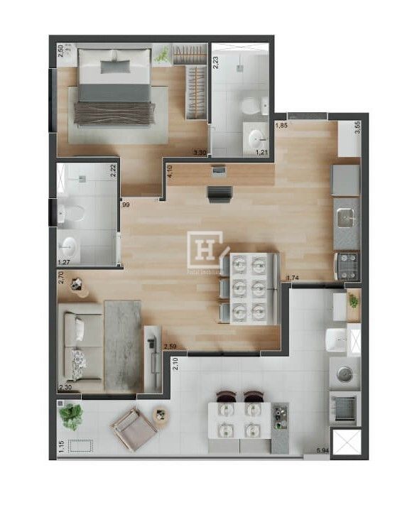 Apartamento com 2 quartos à Venda, Vila Olímpia - São Paulo