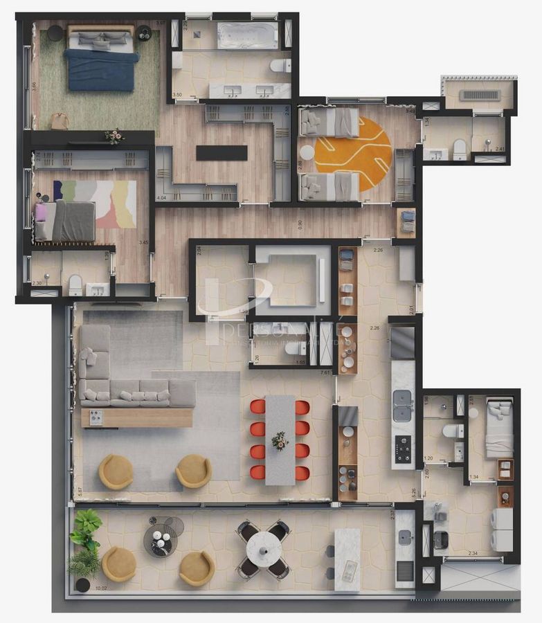 Apartamento, 3 quartos, 210 m² - Foto 28