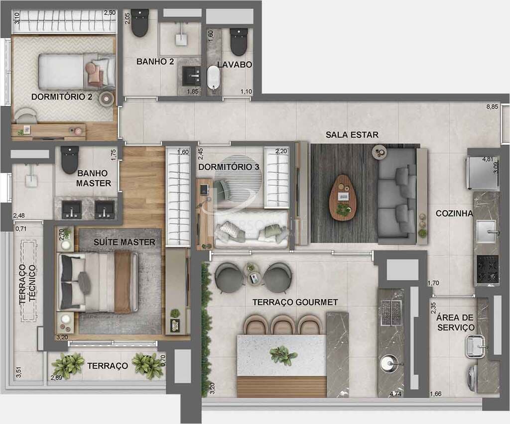 Apartamento, 2 quartos, 66 m² - Foto 30