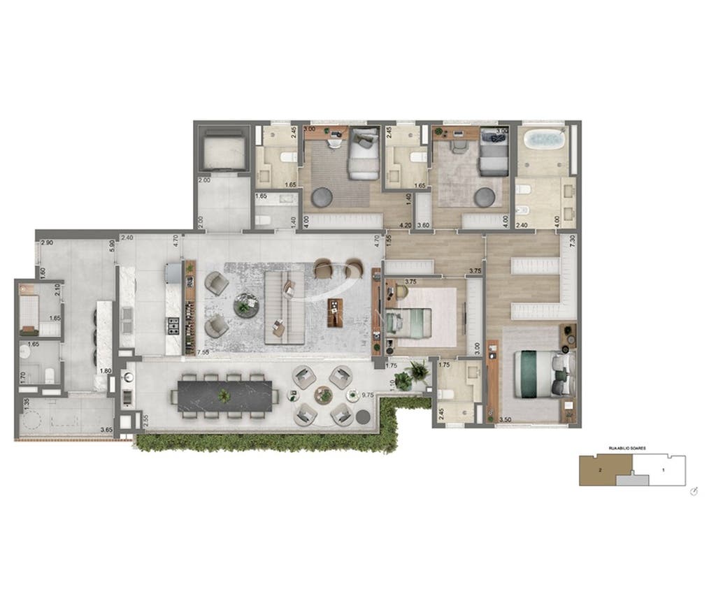 Apartamento, 4 quartos, 233 m² - Foto 19