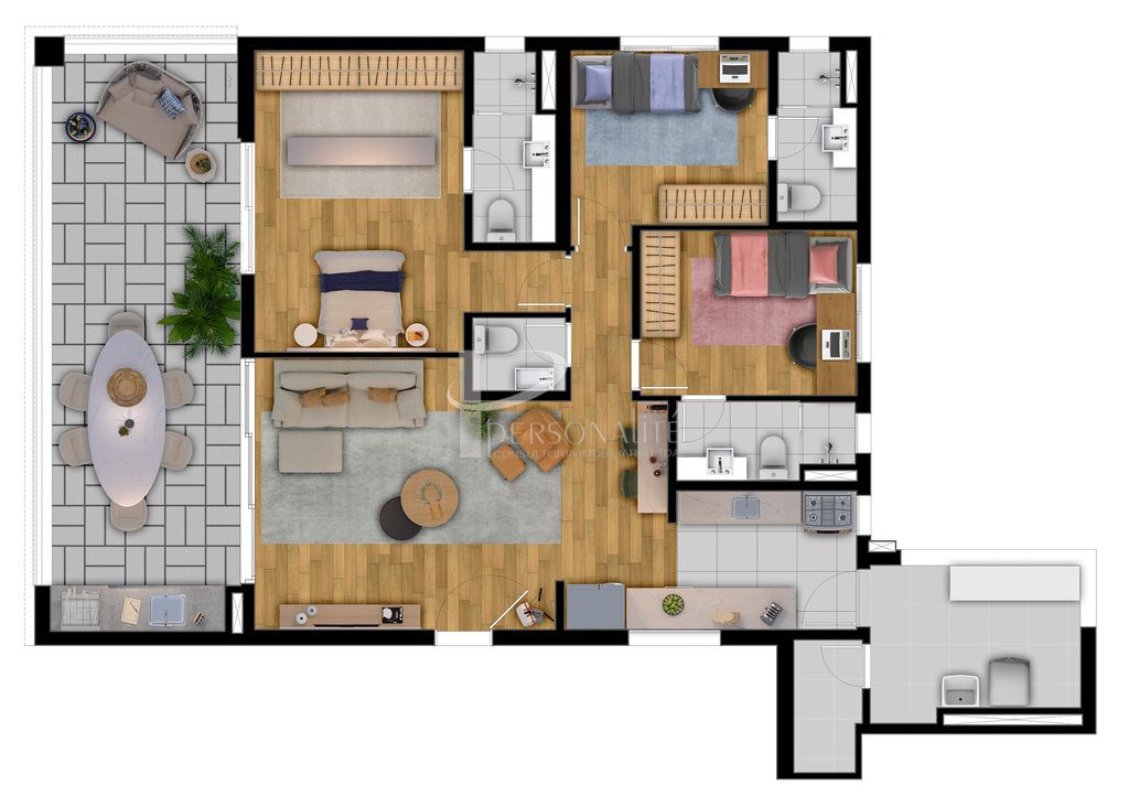 Apartamento, 3 quartos, 105 m² - Foto 52