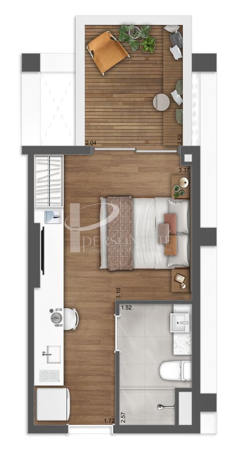 Apartamento, 2 quartos, 28 m² - Foto 37