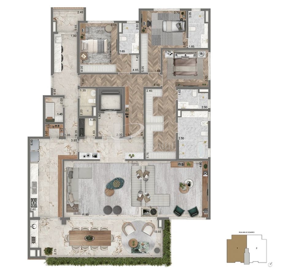 Apartamento, 4 quartos, 233 m² - Foto 24