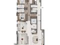 Planta 01 - 3 suítes - living ampliado - cozinha e terraço integrados  248 m²