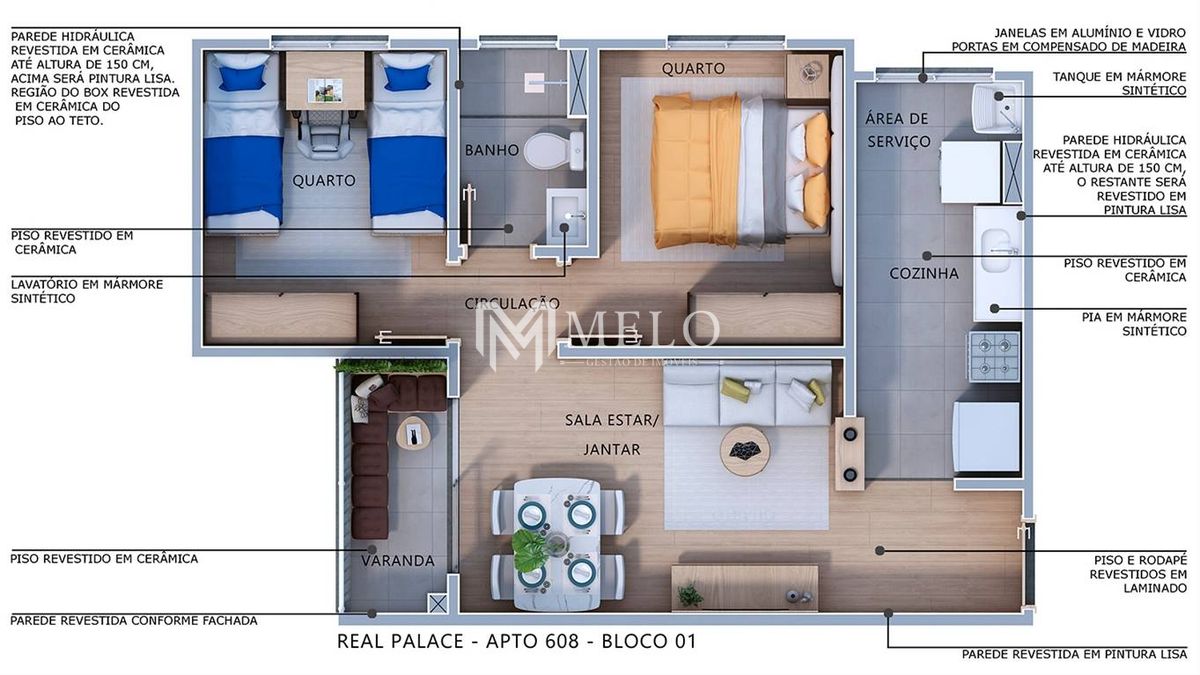 Apartamento, 2 quartos, 44 m² - Foto 7