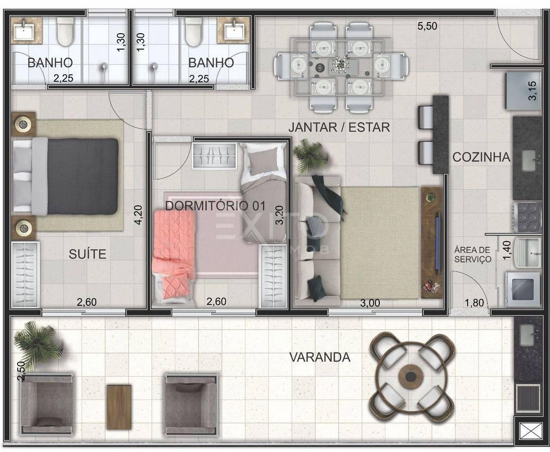 Apartamento, 2 quartos, 86 m² - Foto 17