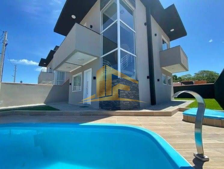 SOBRADO COM 3 QUARTOS EM PISCINA EM ITAPOÁ - Sobrado em Itapoá, Itapoá - à venda - LIMA ARQUITETURA E CONSTRUÇÕES