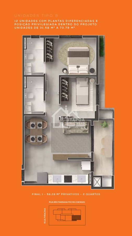 Apartamento, 1 quarto, 29 m² - Foto 50