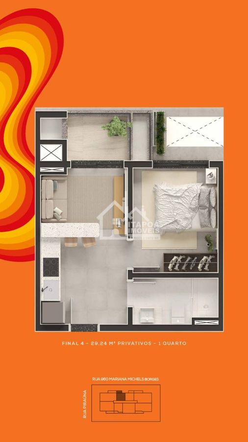 Apartamento, 1 quarto, 29 m² - Foto 55
